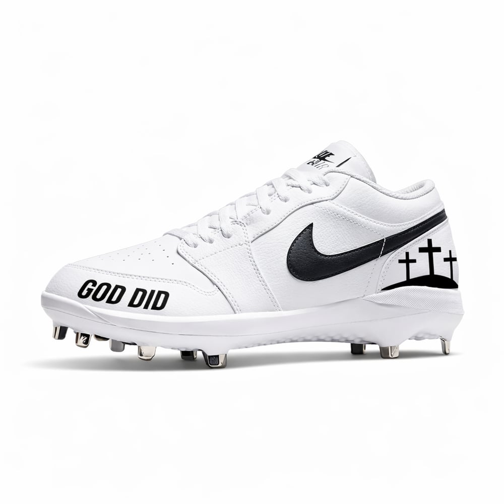 Men’s Jordan 1 Low “GOD DID” Cleats
