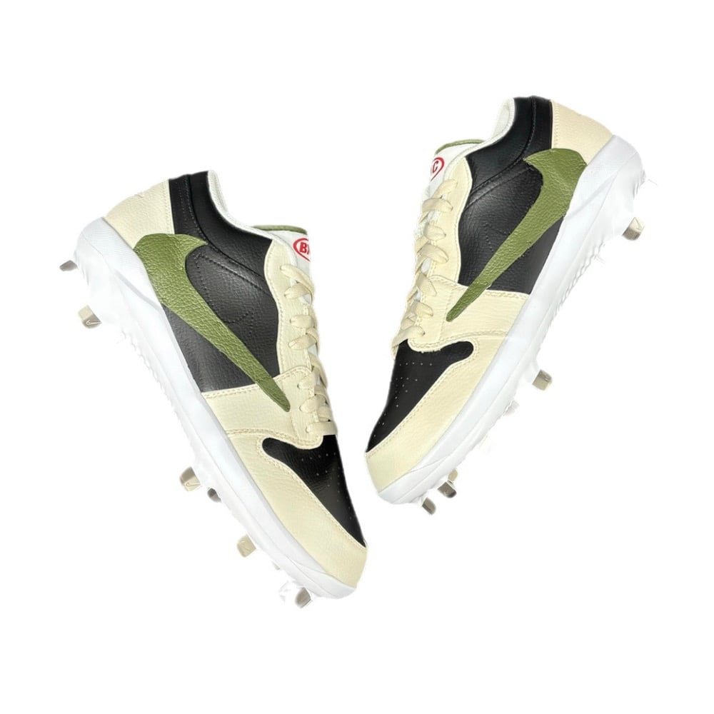 Men’s Jordan 1 Low “ TRAVIS SCOTT OLIVE GREEN” Cleats